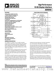 AD9984A datasheet pdf Analog Devices