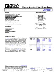 ADA4075-2 datasheet pdf Analog Devices