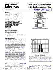ADA4077-2 datasheet pdf Analog Devices