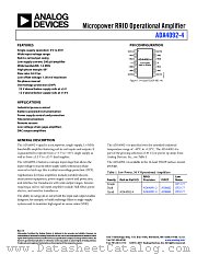 ADA4092-4 datasheet pdf Analog Devices