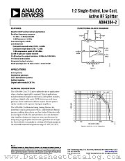 ADA4304-2 datasheet pdf Analog Devices