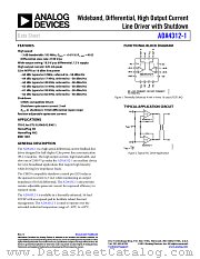 ADA4312-1 datasheet pdf Analog Devices