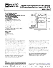 ADA4411-3 datasheet pdf Analog Devices