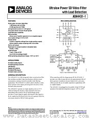 ADA4431-1 datasheet pdf Analog Devices
