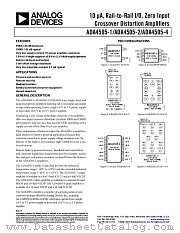 ADA4505-1 datasheet pdf Analog Devices