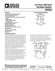 ADA4800 datasheet pdf Analog Devices
