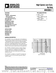 ADA4860-1 datasheet pdf Analog Devices