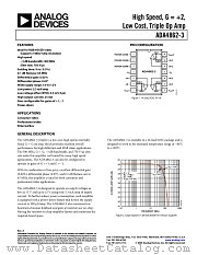 ADA4862-3 datasheet pdf Analog Devices
