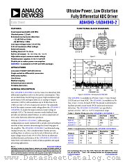 ADA4940-1 datasheet pdf Analog Devices