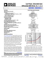 ADA4950-1 datasheet pdf Analog Devices