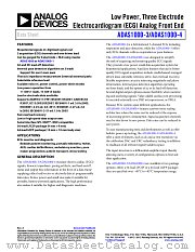 ADAS1000-4 datasheet pdf Analog Devices
