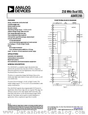 ADATE205 datasheet pdf Analog Devices