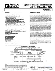 ADAU1401A datasheet pdf Analog Devices