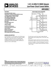 ADCLK846 datasheet pdf Analog Devices