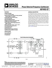 ADF4002-EP datasheet pdf Analog Devices