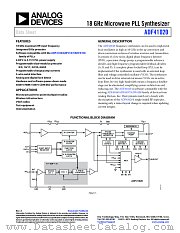 ADF41020 datasheet pdf Analog Devices
