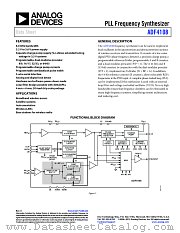ADF4108 datasheet pdf Analog Devices
