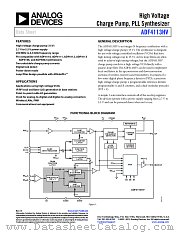 ADF4113HV datasheet pdf Analog Devices