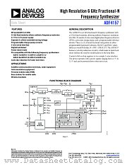 ADF4157 datasheet pdf Analog Devices