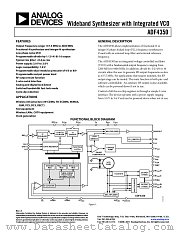 ADF4350 datasheet pdf Analog Devices