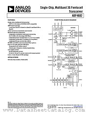 ADF4602 datasheet pdf Analog Devices