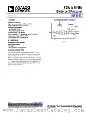 ADF5000 datasheet pdf Analog Devices
