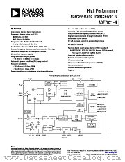 ADF7021-N datasheet pdf Analog Devices