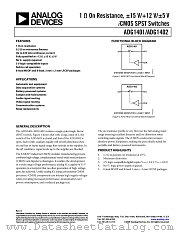 ADG1401 datasheet pdf Analog Devices