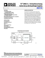 ADG2108 datasheet pdf Analog Devices