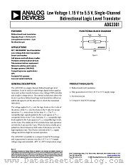 ADG3301 datasheet pdf Analog Devices