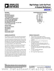 ADG5204 datasheet pdf Analog Devices