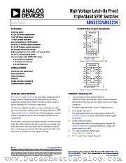 ADG5234 datasheet pdf Analog Devices