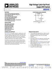 ADG5401 datasheet pdf Analog Devices