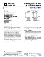 ADG5409 datasheet pdf Analog Devices