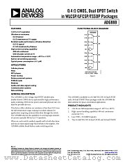 ADG888 datasheet pdf Analog Devices