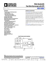 ADIS16060 datasheet pdf Analog Devices