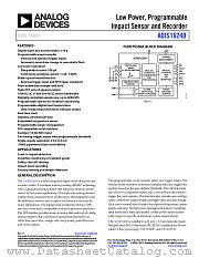 ADIS16240 datasheet pdf Analog Devices