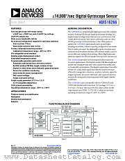 ADIS16266 datasheet pdf Analog Devices