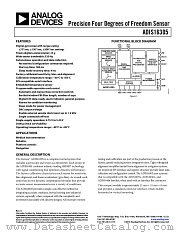 ADIS16305 datasheet pdf Analog Devices