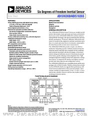 ADIS16365 datasheet pdf Analog Devices