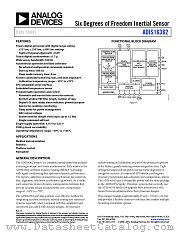 ADIS16362 datasheet pdf Analog Devices