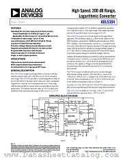 ADL5304 datasheet pdf Analog Devices