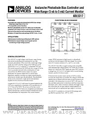 ADL5317 datasheet pdf Analog Devices