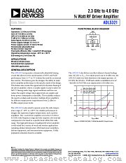 ADL5321 datasheet pdf Analog Devices