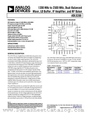 ADL5356 datasheet pdf Analog Devices