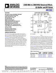 ADL5363 datasheet pdf Analog Devices