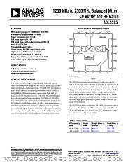 ADL5365 datasheet pdf Analog Devices
