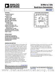 ADL5387 datasheet pdf Analog Devices