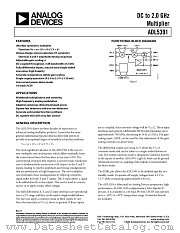 ADL5391 datasheet pdf Analog Devices