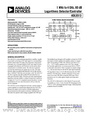 ADL5513 datasheet pdf Analog Devices